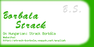 borbala strack business card