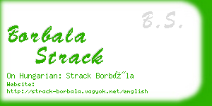 borbala strack business card